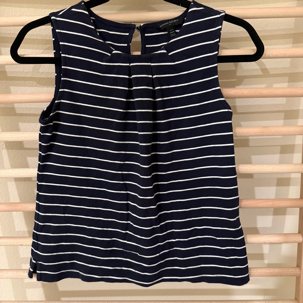 Banana Republic Striped Sleeveless Top